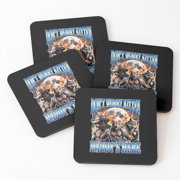 Item preview, Wolf Meme Dont Worry Kitten Daddys Here Alpha Male Bootleg  designed and sold by tadmercado.