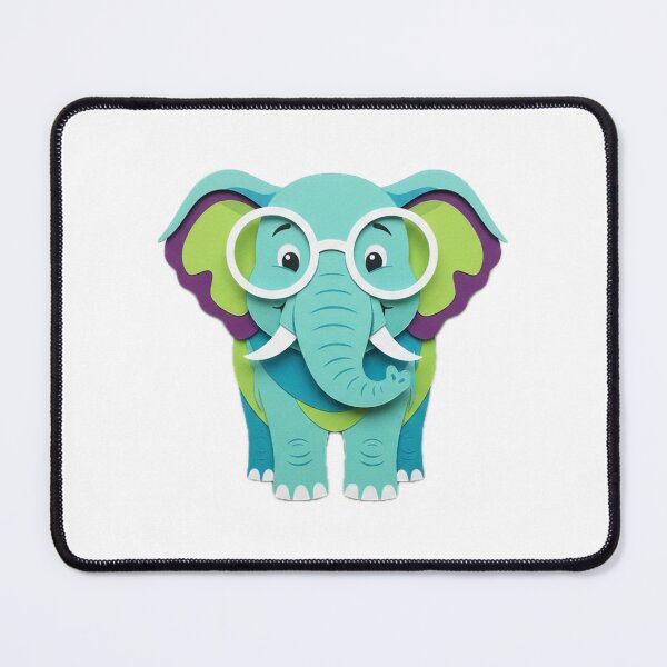 Item preview, Cut paper elephant designed and sold by Tisunigo.