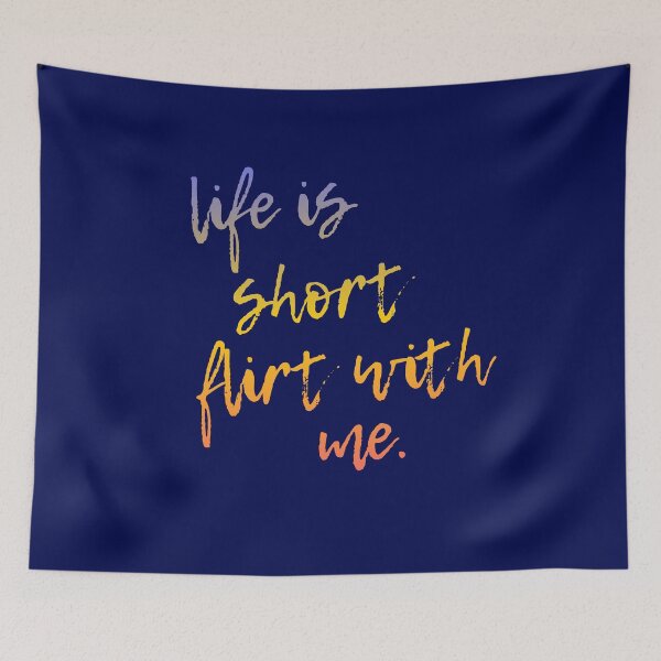 Item preview, Life is Short Flirt With Me - Together Together Tour Gradient Script designed and sold by eMKa82.