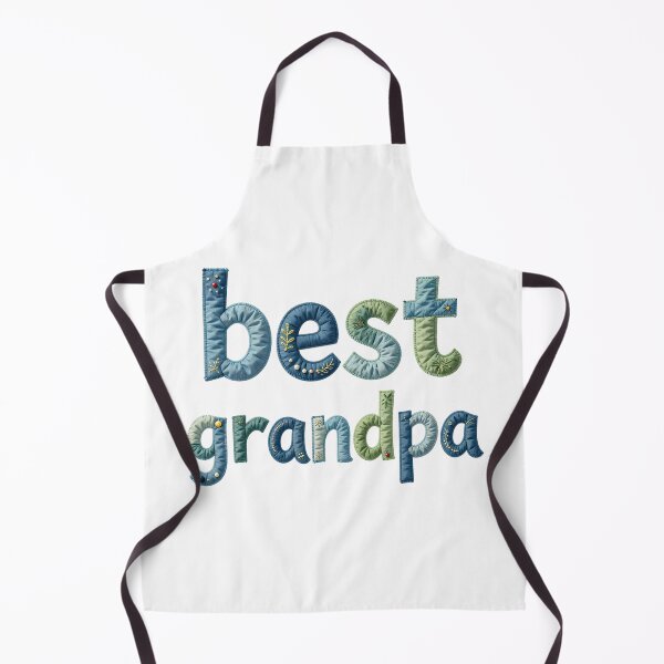 Item preview, BEST GRANDPA - IN TEAL FAUX LETTERING designed and sold by AlexOBrienArt.