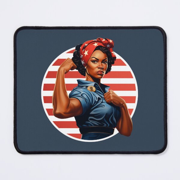 Item preview, Strong African American Rosie the Riveter Empowered Woman Illustration designed and sold by flashworks.