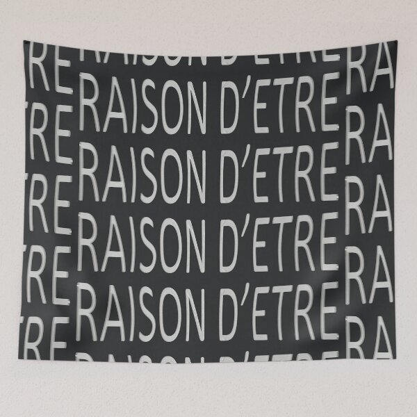 Item preview, “REASON FOR BEING” – French Typography & Philosophical Expression designed and sold by Alan-David.