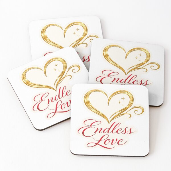 Item preview, Endless Love Gold Heart Script designed and sold by lorand-designs.