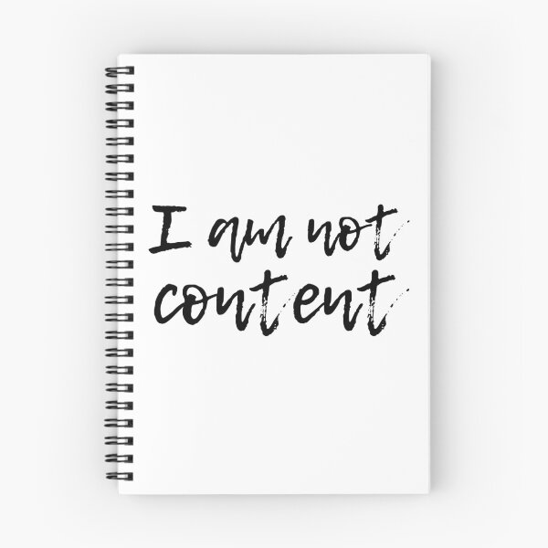 Item preview, I Am Not Content - Together Together Emotional Handwritten Script designed and sold by eMKa82.