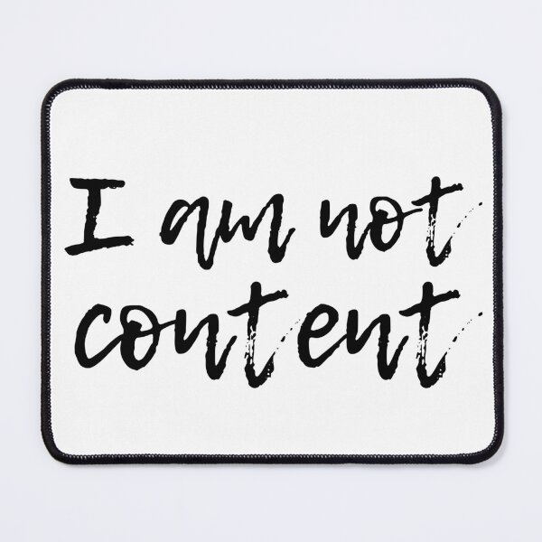 Item preview, I Am Not Content - Together Together Emotional Handwritten Script designed and sold by eMKa82.