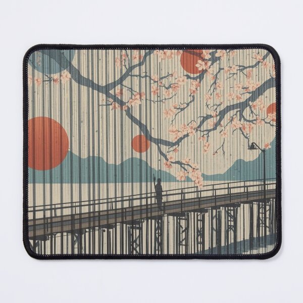 Item preview, Abstract Rain and Blossoms Ukiyo‑E Inspired Minimalist Art designed and sold by Vandy Fullam.