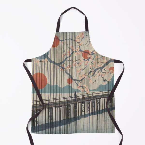 Item preview, Abstract Rain and Blossoms Ukiyo‑E Inspired Minimalist Art designed and sold by Vandy Fullam.