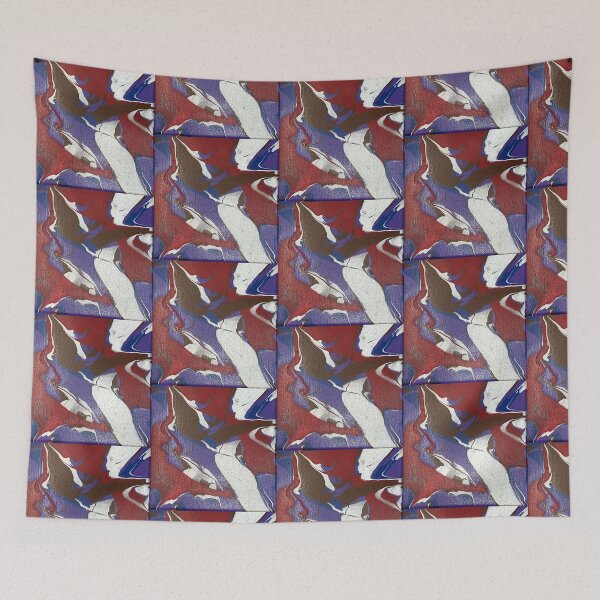 Item preview, Abstract Painting Silver,purple,red and brown designed and sold by Colorsoflove613.