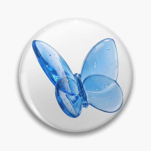 Item preview, Frutiger Aero Crystal Butterfly 3D Glossy Icon designed and sold by NostalgiaOS.