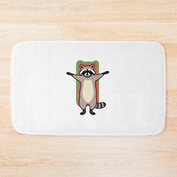 Item preview, Dabbing Raccoon Cute Cartoon Retro Outline Illustration designed and sold by JEFDodsonArt.