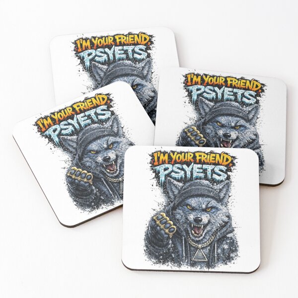 Item preview, I’m Your Friend Psyets – Street Art Arctic Fox designed and sold by ggstcraft.