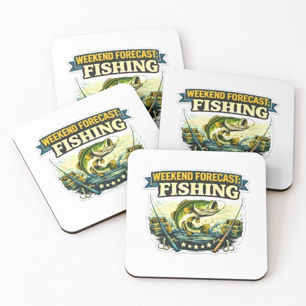 Item preview, Weekend Forecast Fishing – Funny Fishing Weather Design designed and sold by SVALANART.