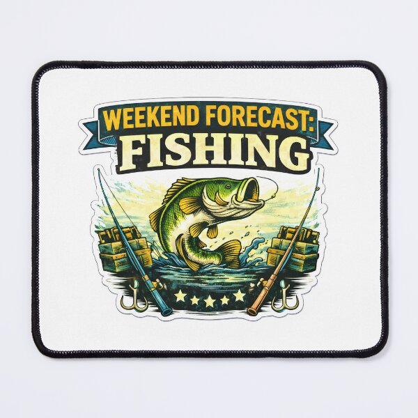 Item preview, Weekend Forecast Fishing – Funny Fishing Weather Design designed and sold by SVALANART.