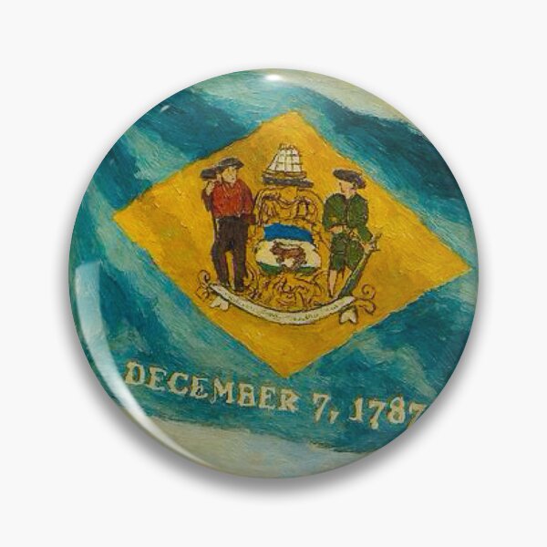 Item preview, Delaware State Flag designed and sold by TinCatOutPost.