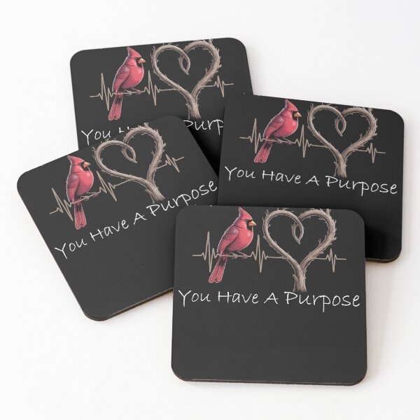 Item preview, If You Have A Pulse You Have A Purpose Cardinal Bird Inspirational Quote designed and sold by tamdevo1.