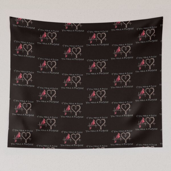 Item preview, If You Have A Pulse You Have A Purpose Cardinal Bird Inspirational Quote designed and sold by tamdevo1.