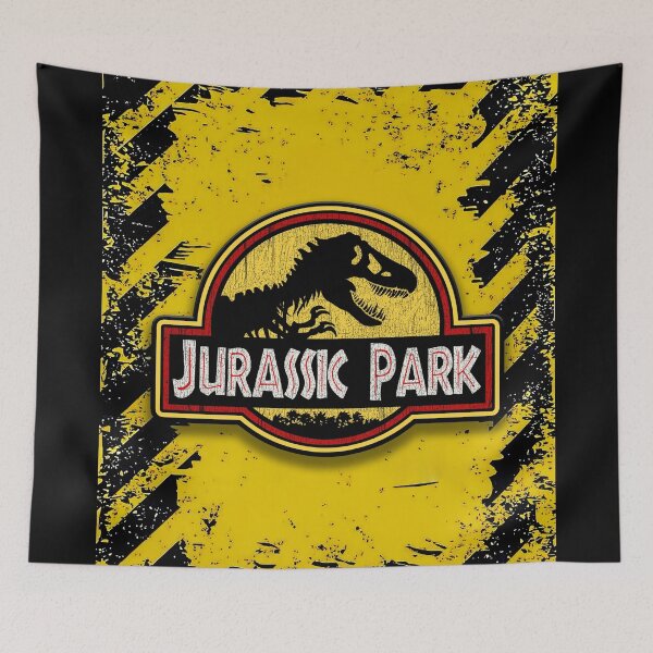 Item preview,  jurassic dinosaurs danger pattern black an yellow  designed and sold by Blck-Acid-Devil.