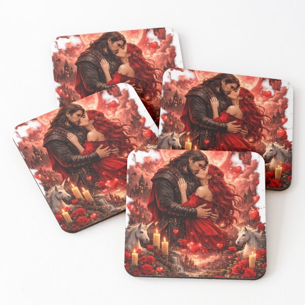 Item preview, Fantasy Valentine Romance – Magical Love Under the Heart Moon designed and sold by waldex44.