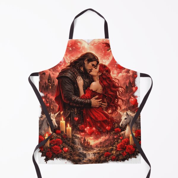 Item preview, Fantasy Valentine Romance – Magical Love Under the Heart Moon designed and sold by waldex44.