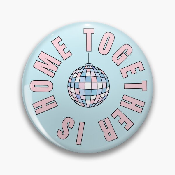 Item preview, Together Together Pink And Blue Disco Ball - Home Is Where We Are Together designed and sold by eMKa82.