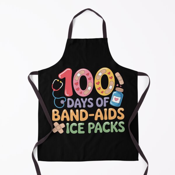 Item preview, School Nurse 100 Days Band Aids Ice Packs 100 Days of School designed and sold by comptorasunfia.