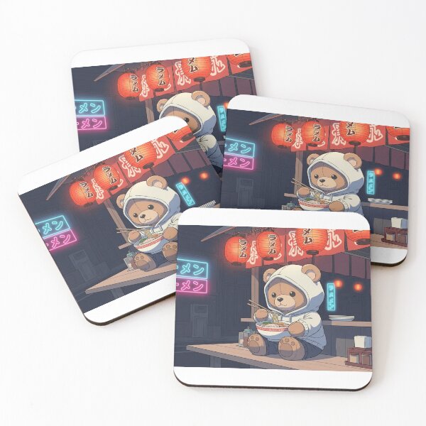 Item preview, Lo-fi Ramen Bear - Chill Anime Night Vibes designed and sold by Maison Taro.
