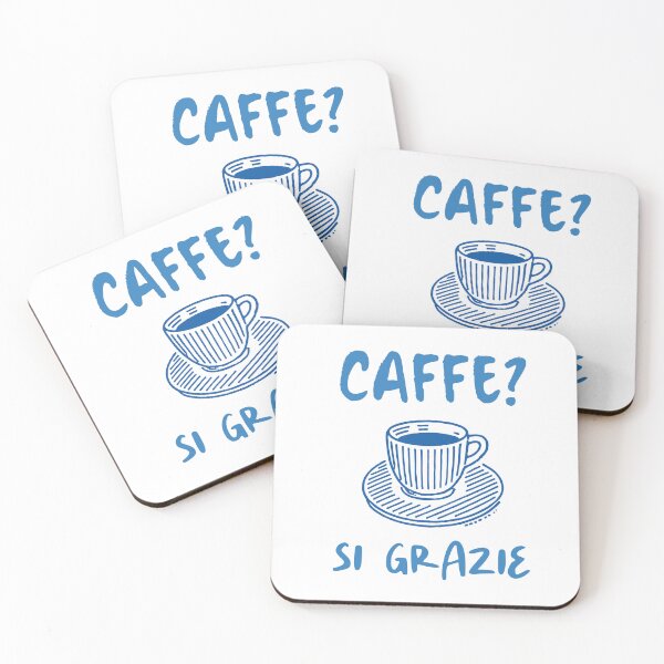 Item preview, Caffè Si Grazie Italian Coffee Quote designed and sold by CleanDecor.