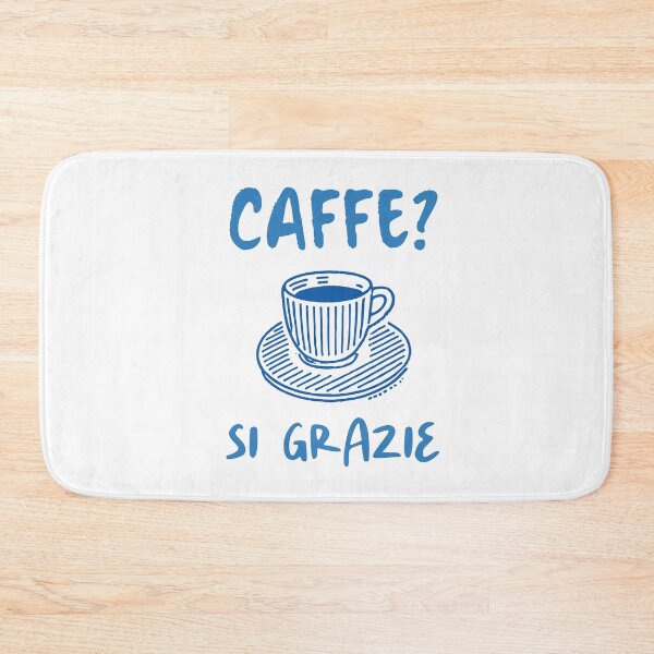 Item preview, Caffè Si Grazie Italian Coffee Quote designed and sold by CleanDecor.