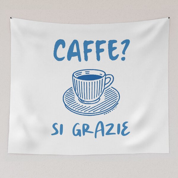 Item preview, Caffè Si Grazie Italian Coffee Quote designed and sold by CleanDecor.
