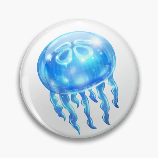 Item preview, Frutiger Aero Crystal Jellyfish 3D Glossy Icon designed and sold by NostalgiaOS.