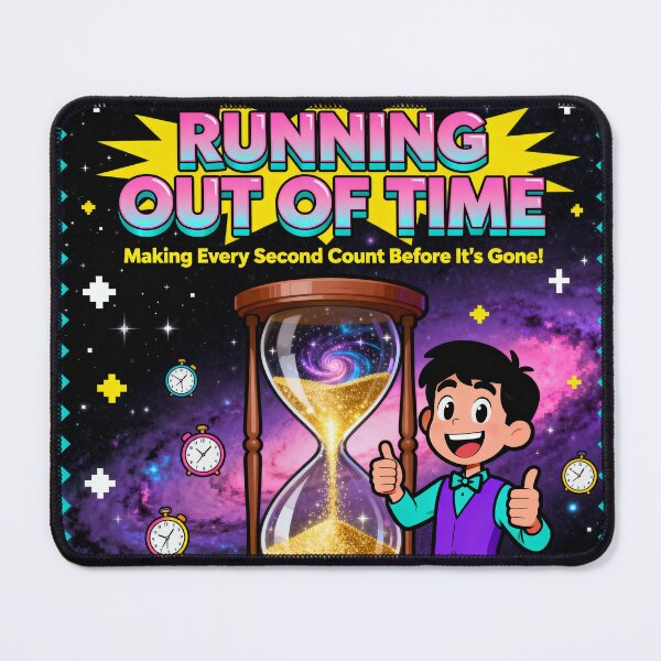 Item preview, Running Out of Time - 90s VHS Parody Art designed and sold by PictorialWhimsy.