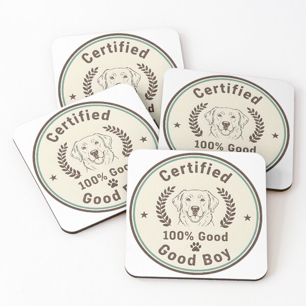 Item preview, Vintage Certified 100% Good Boy Dog Badge designed and sold by Silent Watch Threads..