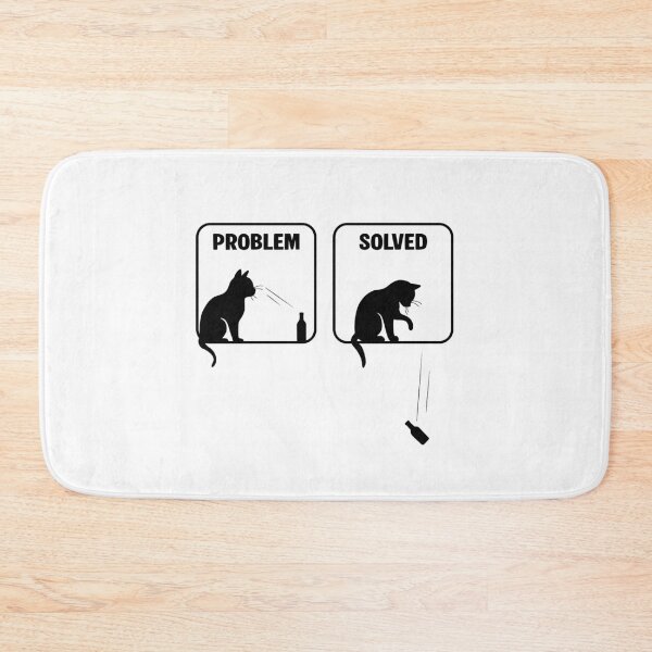 Item preview, Problem Solved Funny Cat designed and sold by NQArtist.