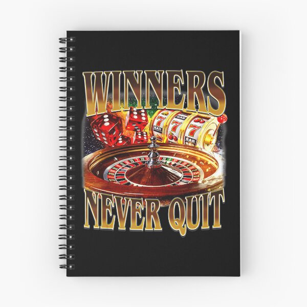 Item preview, Winners Never Quit Funny Gambling Bootleg Retro Gambler Meme  designed and sold by tadmercado.