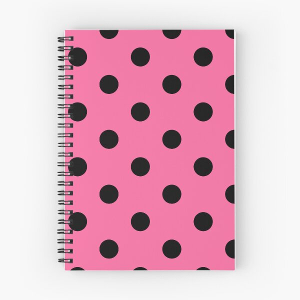 Item preview, Black polka dots on pink background designed and sold by RishabhArts1.
