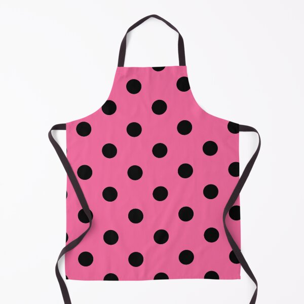 Item preview, Black polka dots on pink background designed and sold by RishabhArts1.
