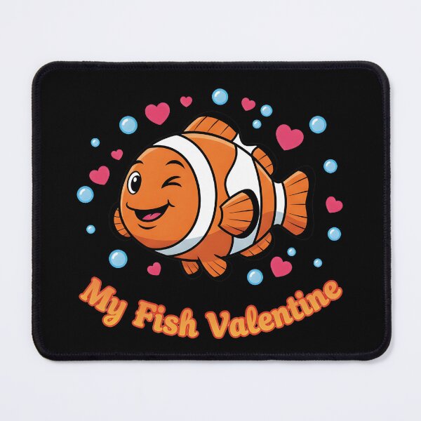 Item preview, Funny My Fish Valentine Clownfish T-Shirt – Cute Aquarium Valentine Gift designed and sold by TankTherapyArt.