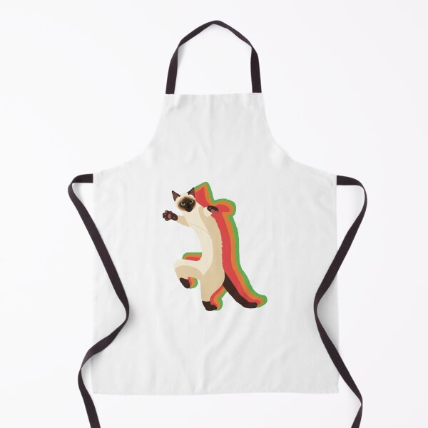 Item preview, Dancing Cat Retro Rainbow Outline Cartoon Illustration designed and sold by JEFDodsonArt.