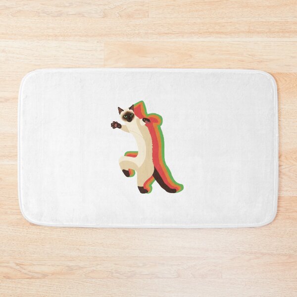 Item preview, Dancing Cat Retro Rainbow Outline Cartoon Illustration designed and sold by JEFDodsonArt.
