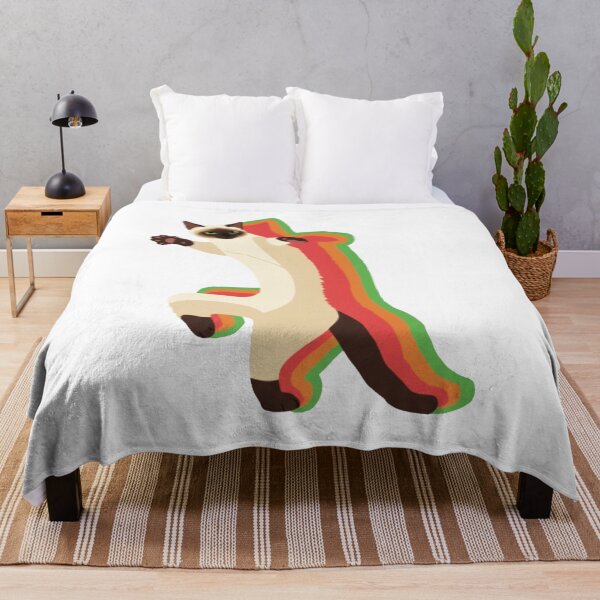 Item preview, Dancing Cat Retro Rainbow Outline Cartoon Illustration designed and sold by JEFDodsonArt.