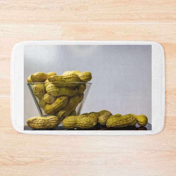 Item preview, Group Of Peanuts In A Glass Bowl And On The Table, Fresh Shelled Nuts Display designed and sold by Nmallia.