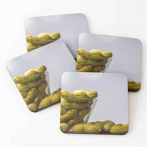 Item preview, Group Of Peanuts In A Glass Bowl And On The Table, Fresh Shelled Nuts Display designed and sold by Nmallia.