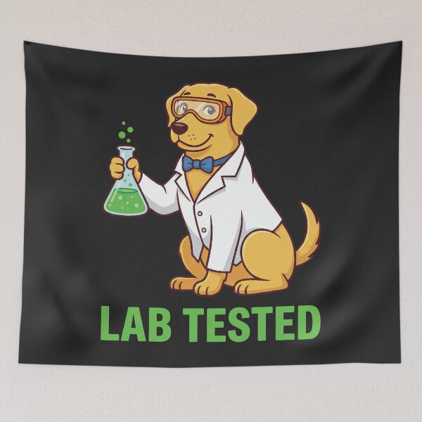 Item preview, Lab Tested - Funny Science Dog Pun designed and sold by DigitalGlade.