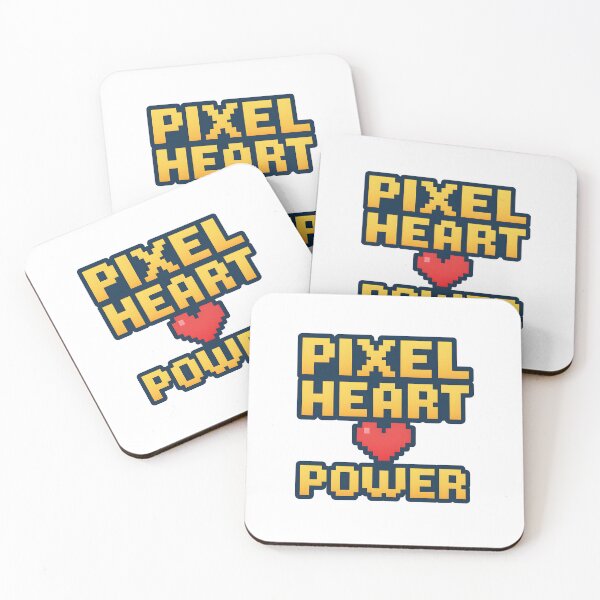 Item preview, Pixel Heart Power – Retro Gaming Pixel Love Design designed and sold by SVALANART.