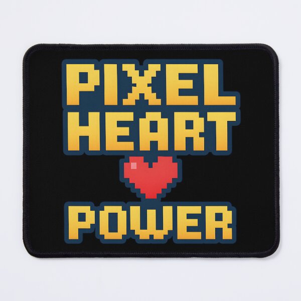Item preview, Pixel Heart Power – Retro Gaming Pixel Love Design designed and sold by SVALANART.