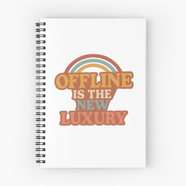Item preview, Offline Is the New Luxury – Digital Detox Retro Typography designed and sold by SVALANART.