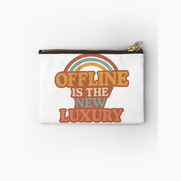 Item preview, Offline Is the New Luxury – Digital Detox Retro Typography designed and sold by SVALANART.