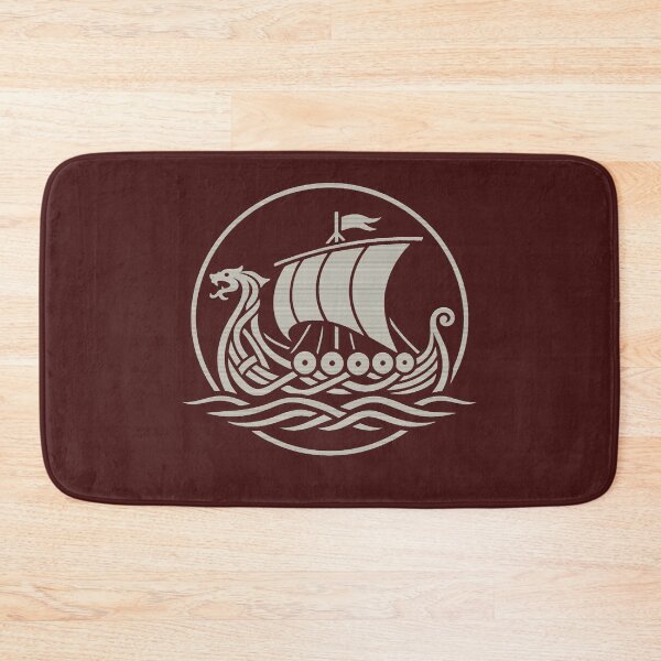 Item preview, Viking Longship Dragon Crest - Nordic Warrior Art designed and sold by PrintAtelier.