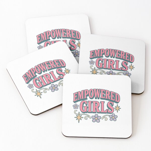Item preview, Empowered Girls – Feminine Female Empowerment Typography designed and sold by SVALANART.
