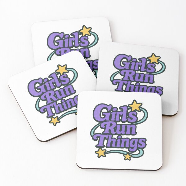 Item preview, Girls Run Things – Girl Boss Empowerment Quote Design designed and sold by SVALANART.